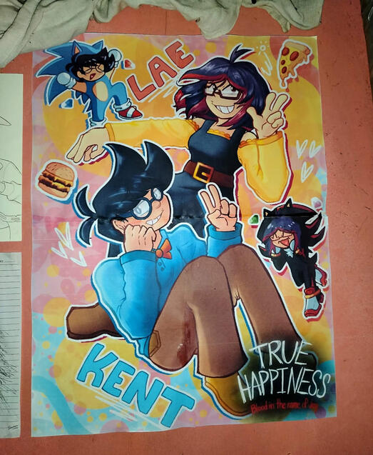 TRUE HAPPINESS Poster! (Artwork by SakoraDoodles)